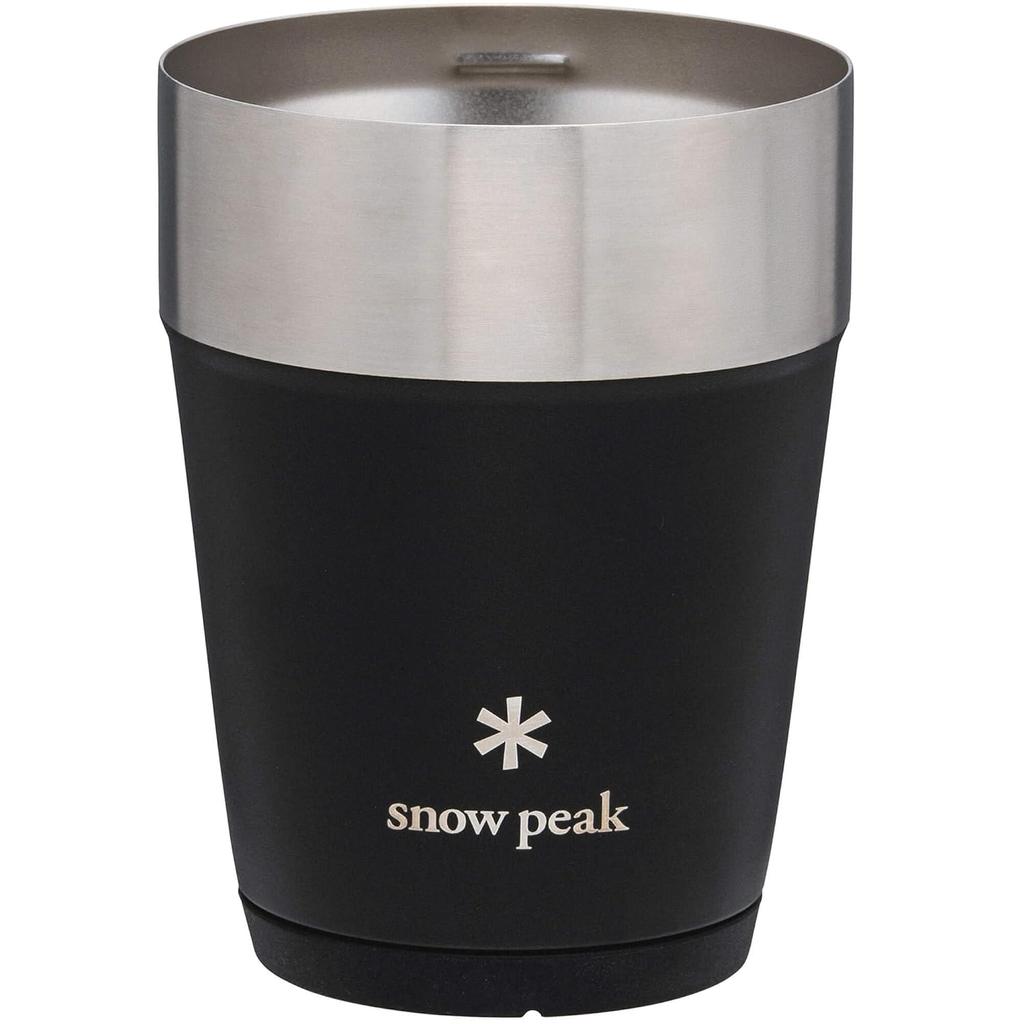 Snow Peak Thermo Tumbler 360 Black Stylish Vacuum Insulation Cold Retention Heat Stainless Steel Gift Camping Mountaineering Outdoor TW-360-BK