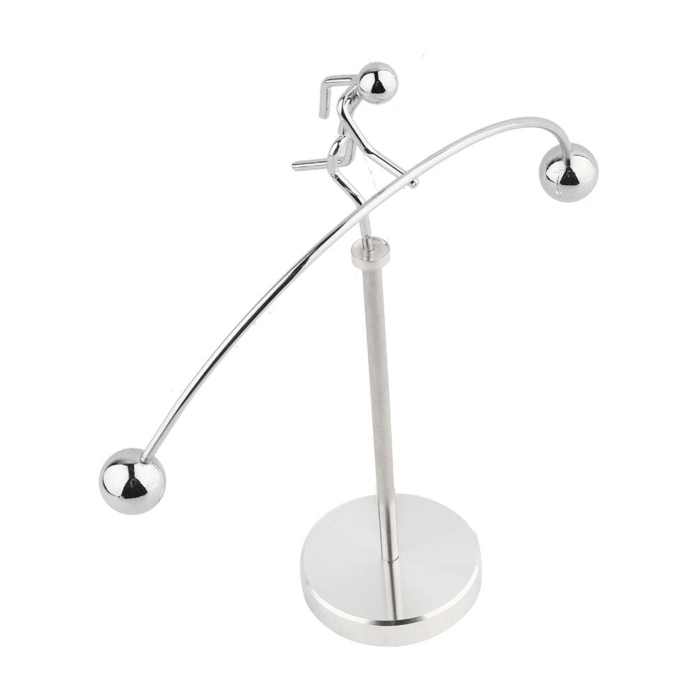 3pcs Dynamic Balancing Metal Balance Sculpture Metal Iron Swing Pendulum  Desk Decor