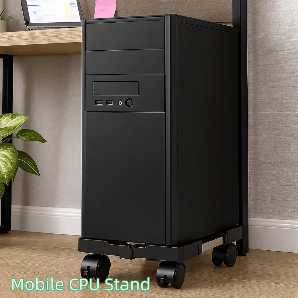 Stable Mobile CPU Stand Scalable Computer Mainframe Rack Computer Tower Stand  Host Storage