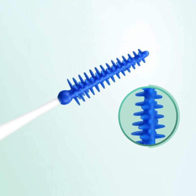 200 szt./pudełko Silikonowe szczoteczki międzyzębowe Super miękkie szczoteczki do czyszczenia zębów Czyścik do zębów Nici dentystyczne Wykałaczki Narzędzia do higieny jamy ustnej