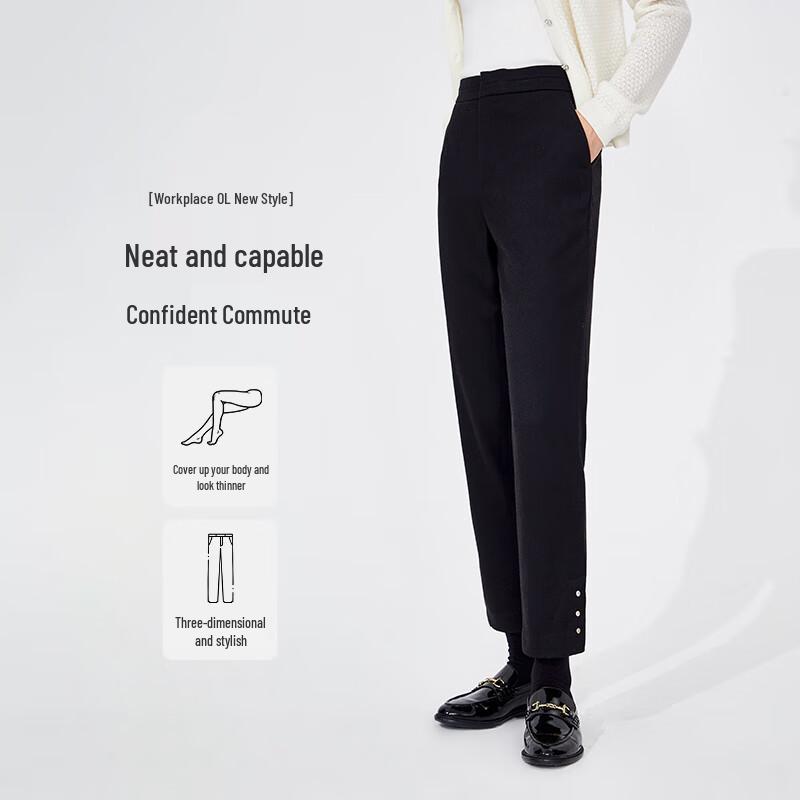 Navigare Women's Casual Cropped Trousers