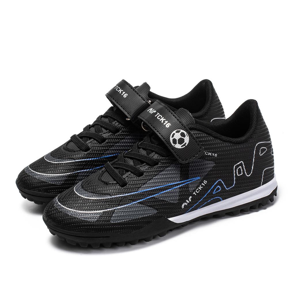 New Children's Velcro Low-top Broken Nails Football Shoes, Primary School Students and Teenagers Game Sports Training Shoes