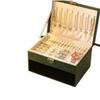 Luxury Jewelry Storage Box for Earrings, Bracelets, and Rings - Large Capacity, Gold Finish