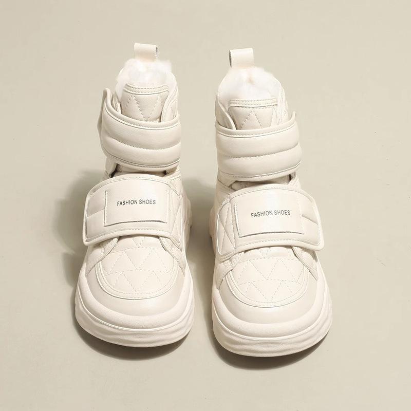 

New Thick-soled Snow Boots for Women, Fleece Short Boots, Waterproof and Warm Cotton Shoes 40