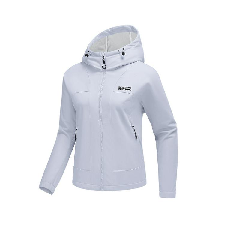 Skechers Outdoor Series Hooded Long Sleeve Breathable Solid Jacket Women jackets P325W103-00FW L