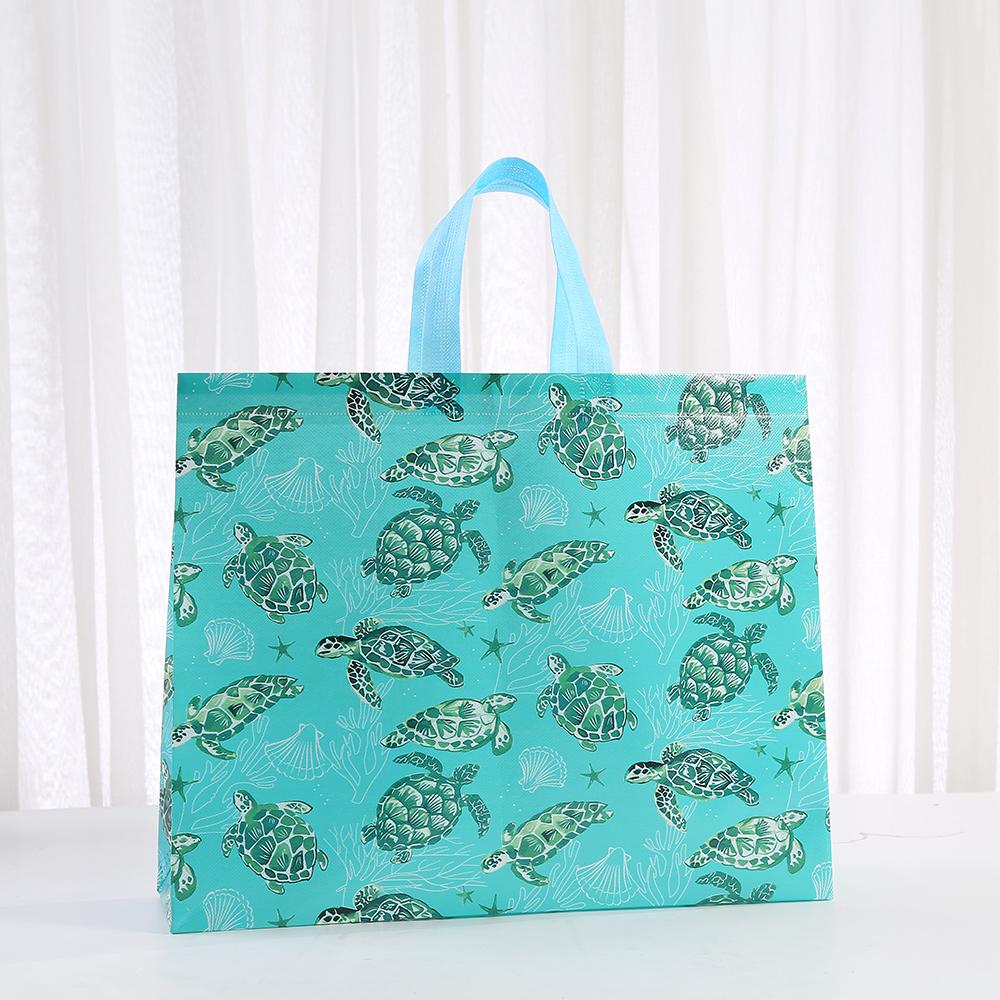 12pcs Festival Gift Bags With Handles Reusable Shopping Bags Printed Non Woven Tote Bags For Party Favors Retail And Gift Pack