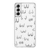 Boobs Art Print Phone Case For Samsung Galaxy S23 S22 Ultra S20 S21 FE 5G S10 S10E S9 S8 Plus 4G Soft Silicone Clear Back Cover