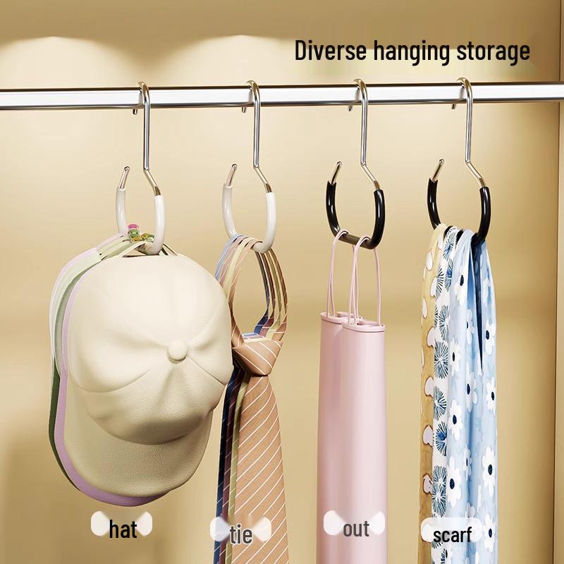 Non-Slip Multifunctional Scarf & Tie Hanger for Dorms and Homes