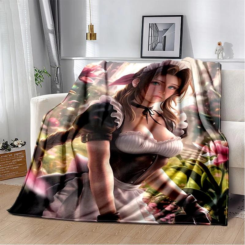 New Style Cloud Tifa Aerith Final Fantasy Games Sephiroth Blanket,Soft Throw Blanket for Home Bedroom Bed Sofa Cover Kids