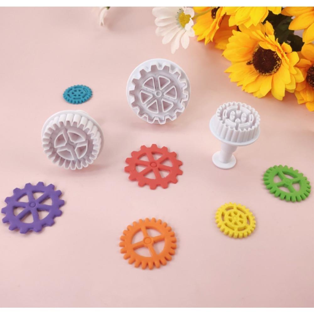 Ausstechformen, für Cupcake-Dekoration Kunststoff Zahnrad Ausstechformen Steampunk Form Fondant Kuchenformen Ausstecher