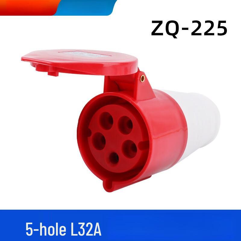 RuiDe TaiZhuoQi 5-Pin 32A Industrial Aviation Socket Coupler CN plug (adapter included)