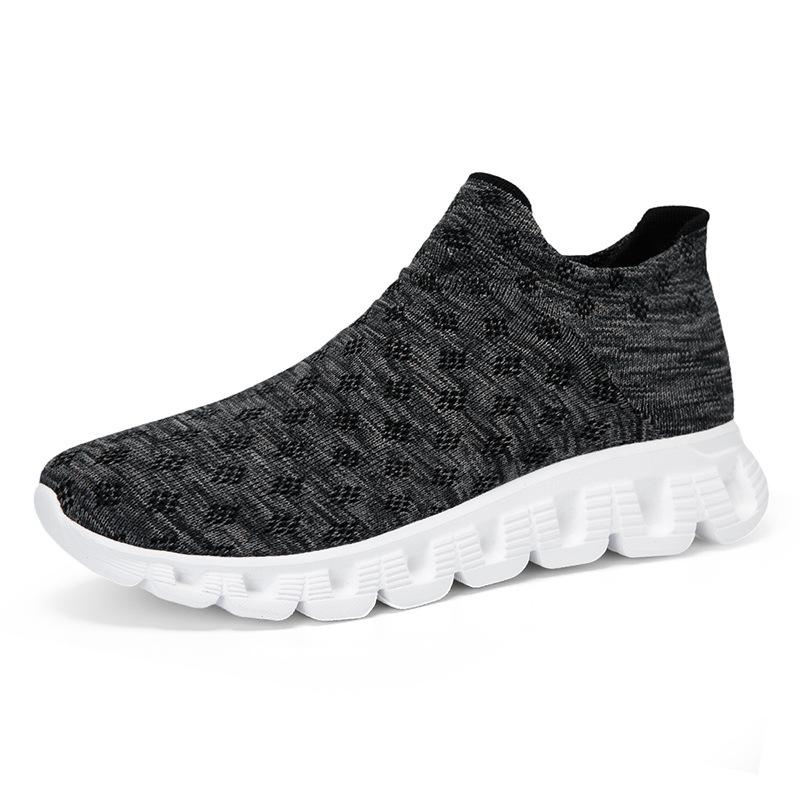 New fly-woven socks shoes mesh shoes lightweight soft-soled couple shoes 48 large size sports and leisure shoes men