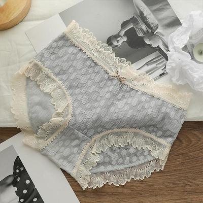 Kant Ultradunne, zachte kleur dames puur katoen ademende koele slip onderbroek