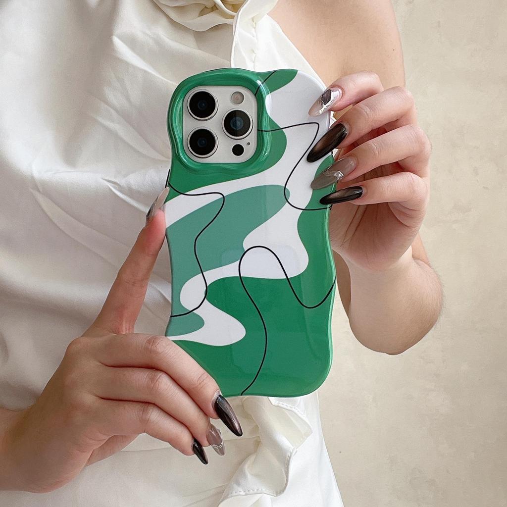 Trendy Brand High-End Color Block iPhone 16 Pro Max & 15/14 Dual Phone Case for Apple