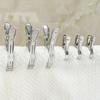 1-10PCS Stainless Steel Clothespins Quilt Bed Sheet Clips Multi-purpose Windproof Clothes Drying Hangers Laundry Clothes Pegs