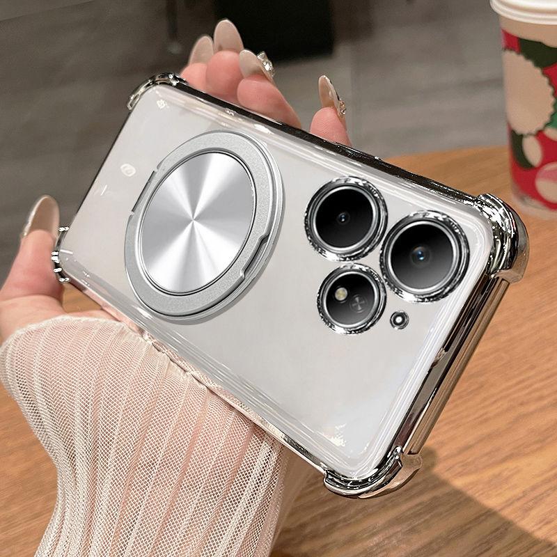 Pro pouzdro Realme Neo7 Turbo Průhledný galvanizovaný držák TPU Kryt šetrný k pokožce proti pádu Pro Realme Neo 7 Turbo Funda