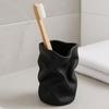 Toothbrush Cup Multi-Purpose Large Capacity Holder Waterproof Matte Frosted Surface Organizer for Bathroom Vanity