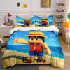 Pixelated Character Wearing Hat. Bedding Sets Duvet Cover Sets Duvet Covers Pillowcases(1 * Duvet Cover 2 * Pillowcases Without Duvet Insert)