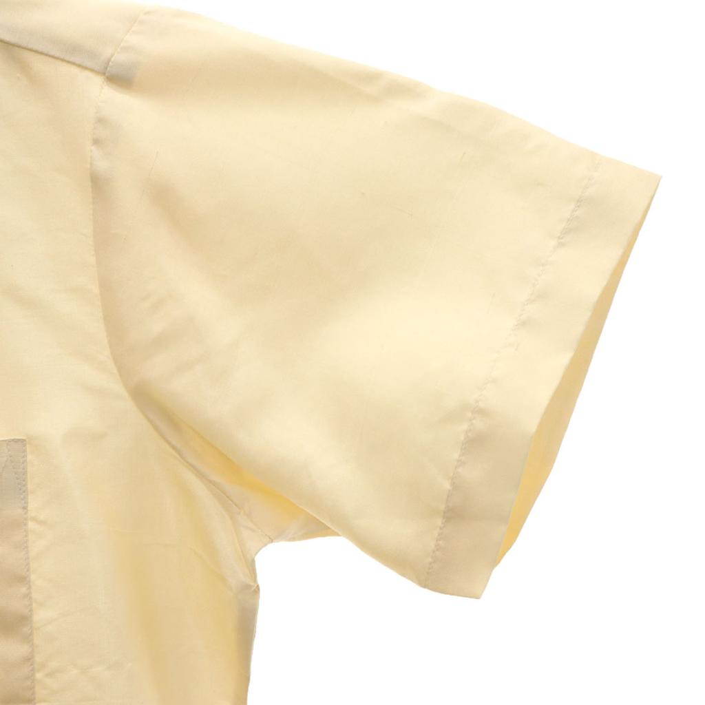 SHINAWATRA PHANICH 90s Silk Old Short sleeve shirt M cream Men's Used