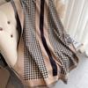 Imitation Cashmere Scarf Women'S Air-Conditioned Room Shawl Thousand Bird Grid Jacquard Elegant Long Scarf Short Beard Fringe Decorative Scarf
