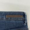 Brunello Cucinelli MPLI7P5090 Blue Cotton Roll-Up Tapered Denim Pants Bottoms 38 blueUsed