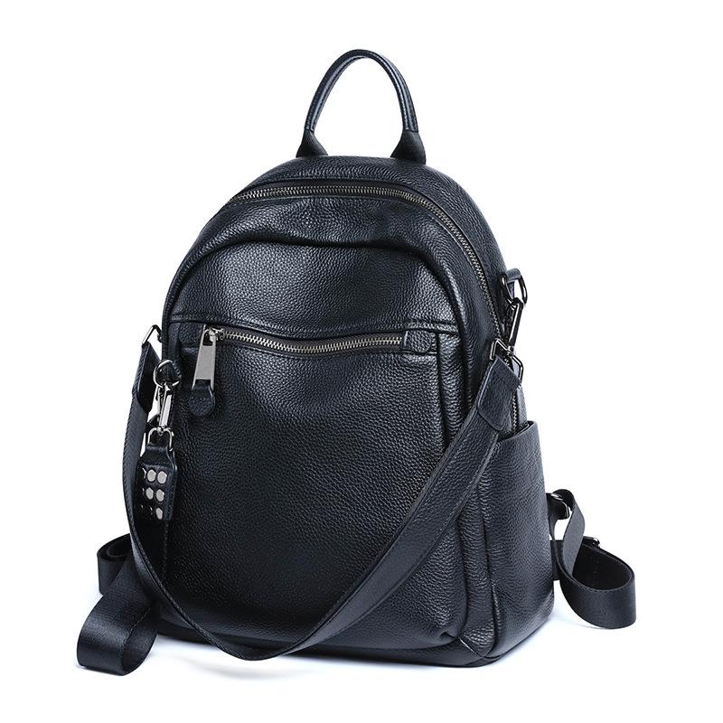 Backpack Women'S New Year'S Tide Large Capacity Leather Women'S Bag Fashion Korean Edition School Bag Backpack Luggage