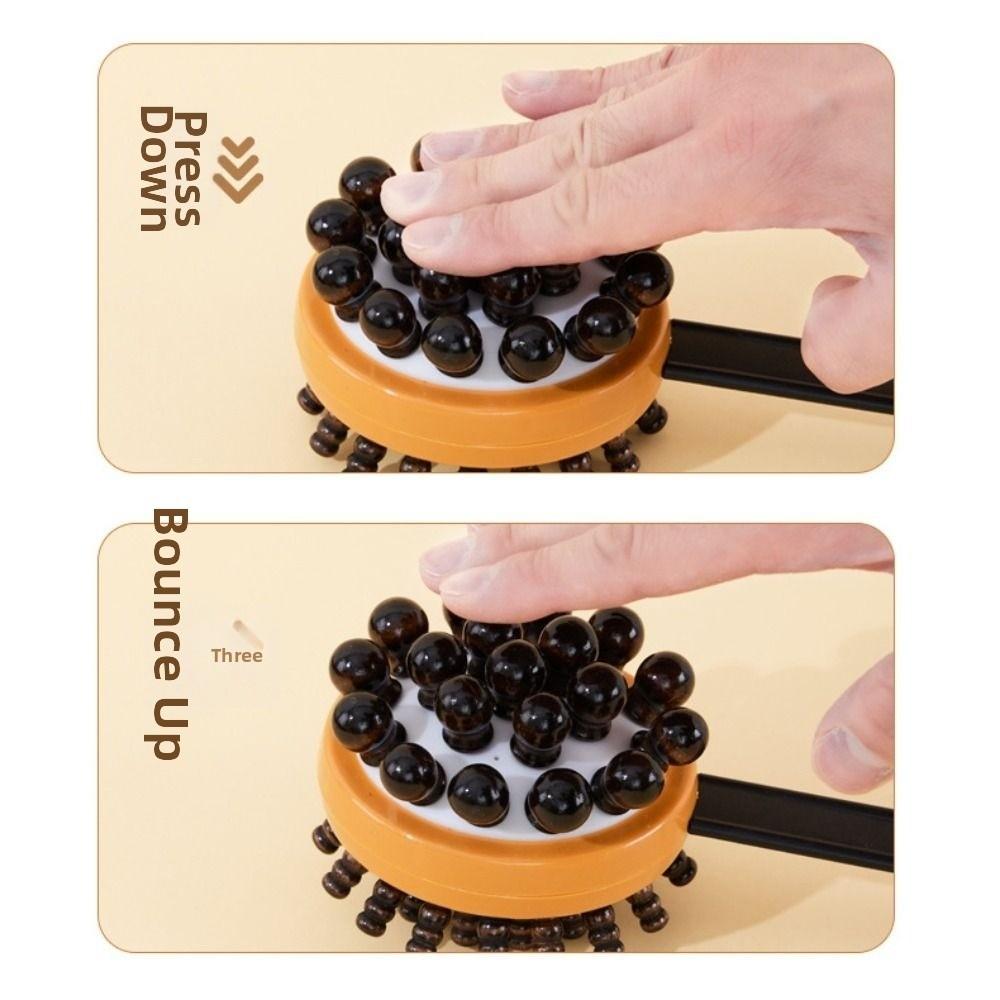 Double Head Massage Hammer Multi-Functional Wood Back Knock Massage Tool Stress Relief Flexible Point Massage Stick