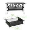 Outdoor Under Table Organizer Rack Foldable Picnic Table Net Bag Hanging Basket  Camping Picnic Use