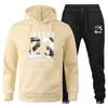 Trendy Hoodie With Velvet Men Women Loose Set