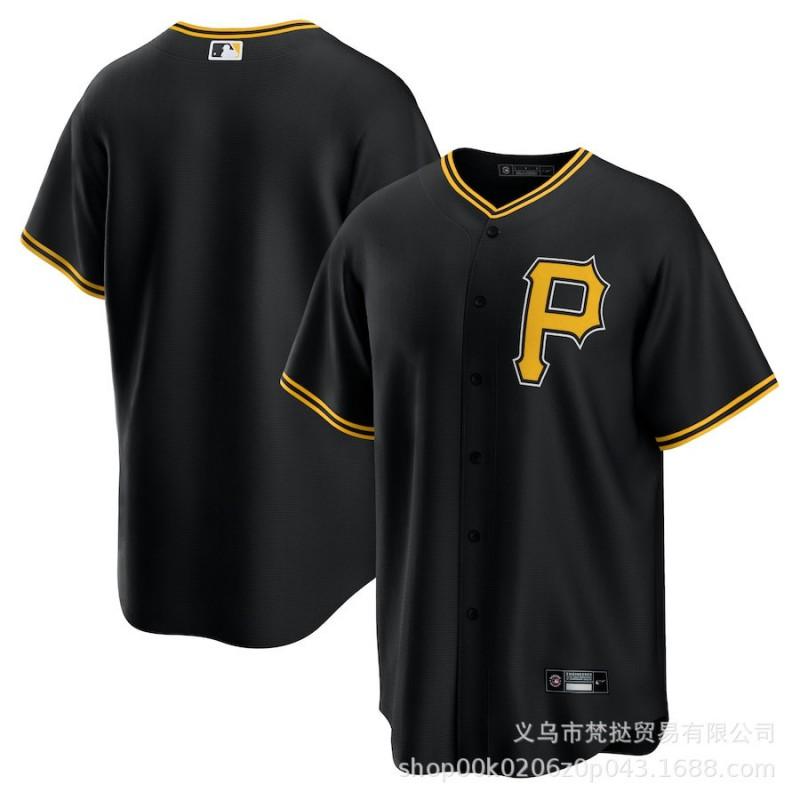 Mens MLB Pittsburgh Pirates Baseball Jersey Style Short Sleeve Top White Black 21 30 Clemente Skenes