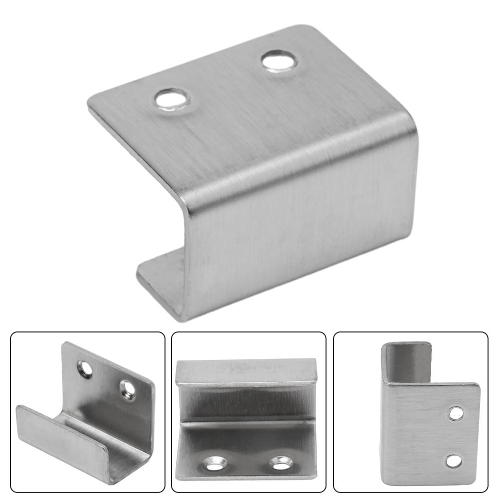 2026 Fixing Hook Brackets Stainless Steel Thicken 5PCS Flat Hooks Hanger Installed Freedom Display Rack Hook Brushed