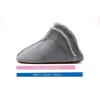 [MOON ROOM] Warm winter washable indoor slippers for women and men, no heels, boa room shoes, non-slip, quiet, non-rubber soles, for hospitalization,