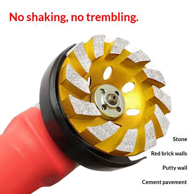 4 Inch Concrete Diamond Grinding Cup Wheel 12 Turbo Segments for DIY Home Renovation Masonry Grinding Work