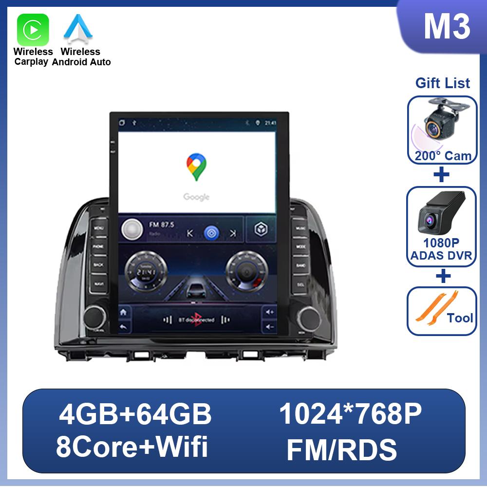 9.7 Inch Android For Mazda CX5 CX-5 2013-2016 Car Radio 2 Din Multimedia Video Player CarplayTouch Screen Tesla Style Wifi