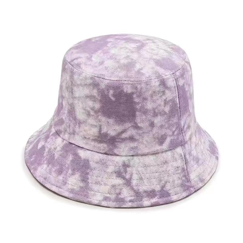 Cool Women Spring Summer Cotton Bucket Hats Lady Tie Dye Outdoor Colorful Panama Fisherman Cap Hat For Women