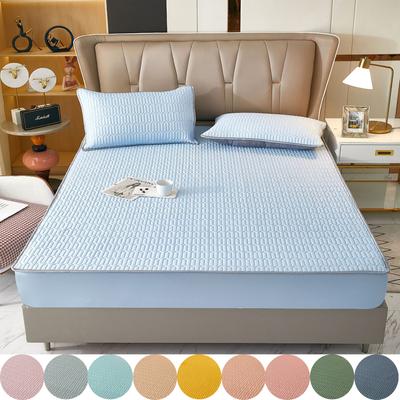 3PC Summer Latex Bed Sheet Summer Mat Ice Silk All-inclusive Mattress Protective Cover Ice Silk Bedspread