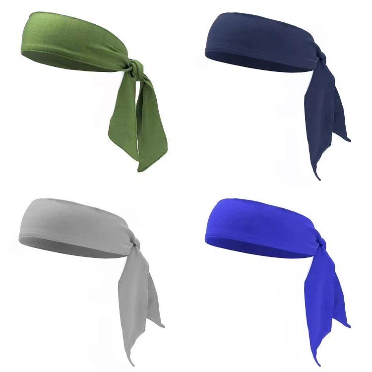 Elastic Sports Ribbon Pirate Sweatband for Tennis Unisex Men Women Teens Headband Gym Fitness Yoga Hair Bands Athletic Headwear