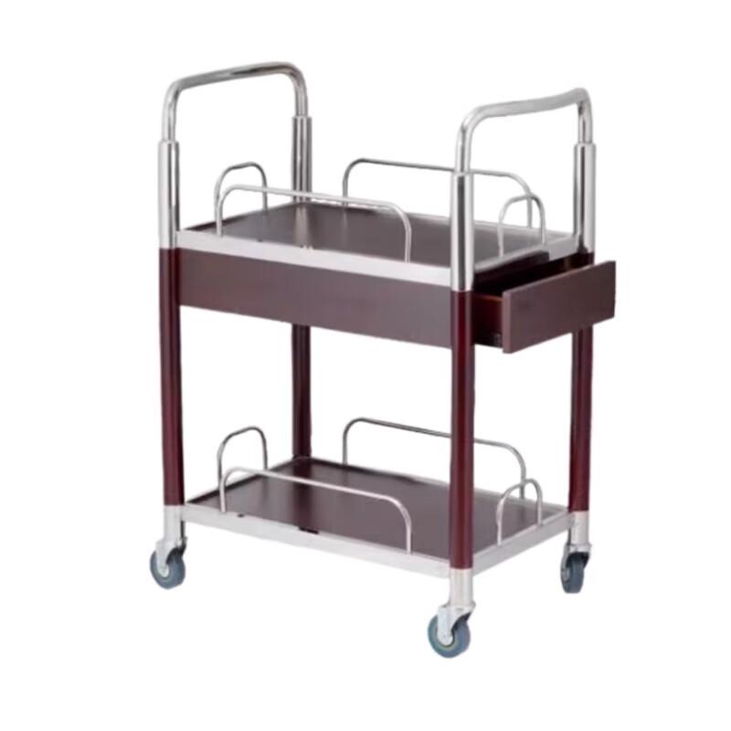 Modern 2-Tier Mobile Serving Trolley