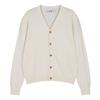 Lohnt 410 Wool V-Neck Crop Cardigan [Ivory]