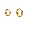 Round Titanium Hoop Earring Silver Earlobe Piercing Jewelry Punk Cartilage Circle Earring  Women