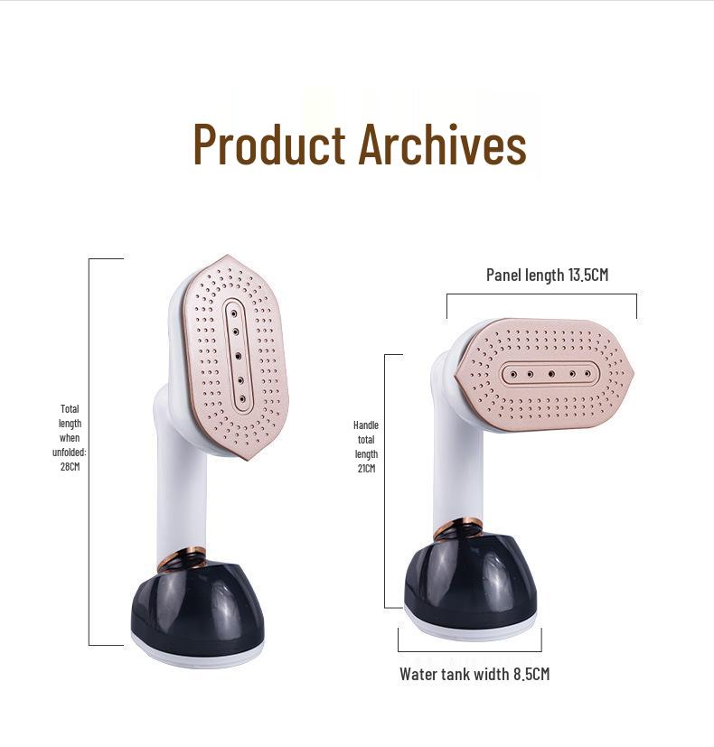 Tragbare Dampf- und Trockenbügelmaschine mit Doppelfunktion: Kompaktes Handbügeleisen für den Heimgebrauch