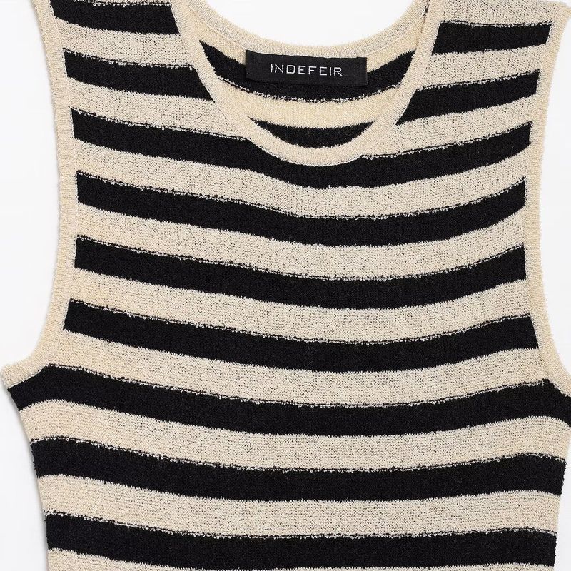 Kaslead New Arrival Women's Clothing Fashion Style Fashion Stripes Midi Skirt Dress 8779160 070