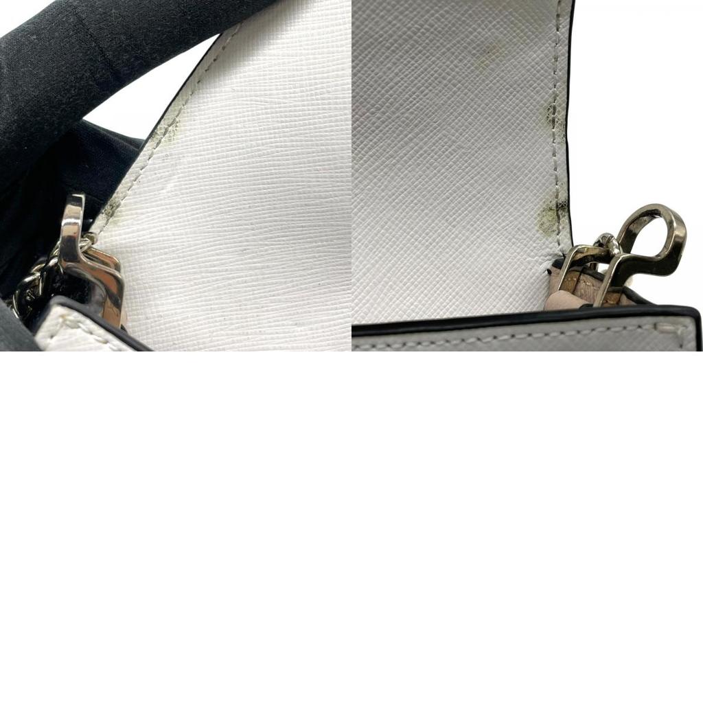 Used Kate SpadeHandbag beige/white PVC Women