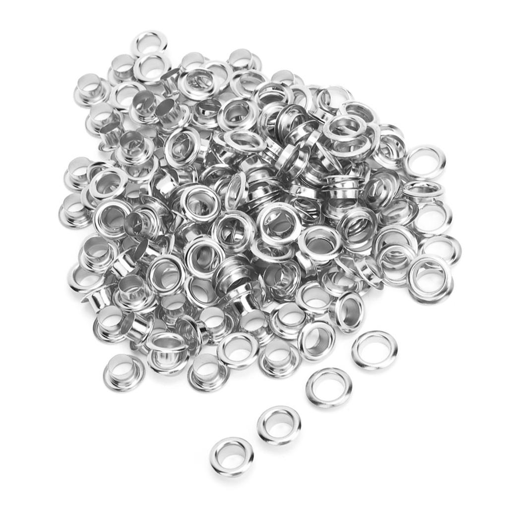 100KS 6mm Mosazný Oboustranný Nýt s Očkem Dutý Nýt na Oblečení Tašku Pásek Botu