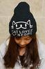 Scorpy Cat Print Knit Cap for Cat CAT Black Lovers, LOVER,