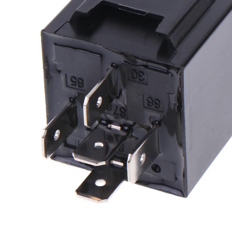 Automotive Relay 12V/24V 5Pin 40A Car Relay With Harness Socket Black Red Copper Terminal Auto Relay Socket SPDT Harness Cable