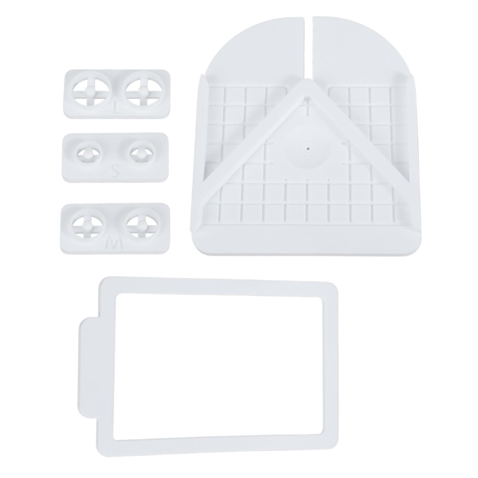 

Multifunctional Clay Earring Stud Installation Set with Thickness Guide and Adjustable Center Alignment Clay Cutter