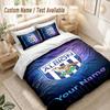 Custom Name Bedding Set 3 PiecesWest Bromwich Albion FC Print Duvet Cover + 2 Pillowcases Soft Bed Decor