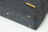Infis Denim Tote Bag (Navy, Camel)