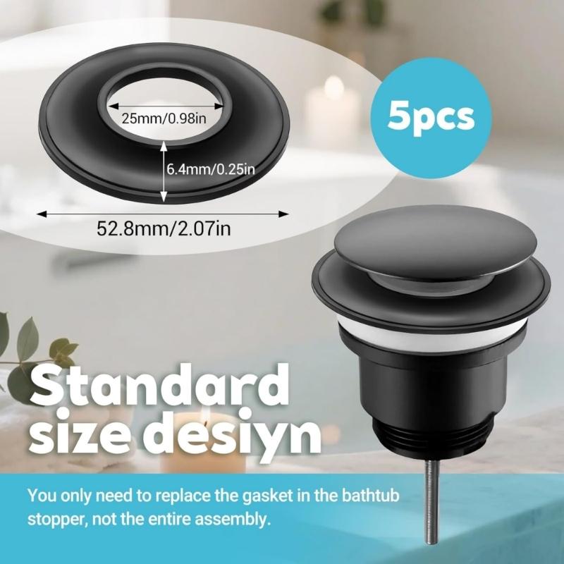 10 Pieces Rubber Seal Water Saving Tank Saves High Performances Washers Simple Installation for Toilet Tank Fill Valves